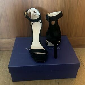 Stuart Weitzman black heel sandals size 6